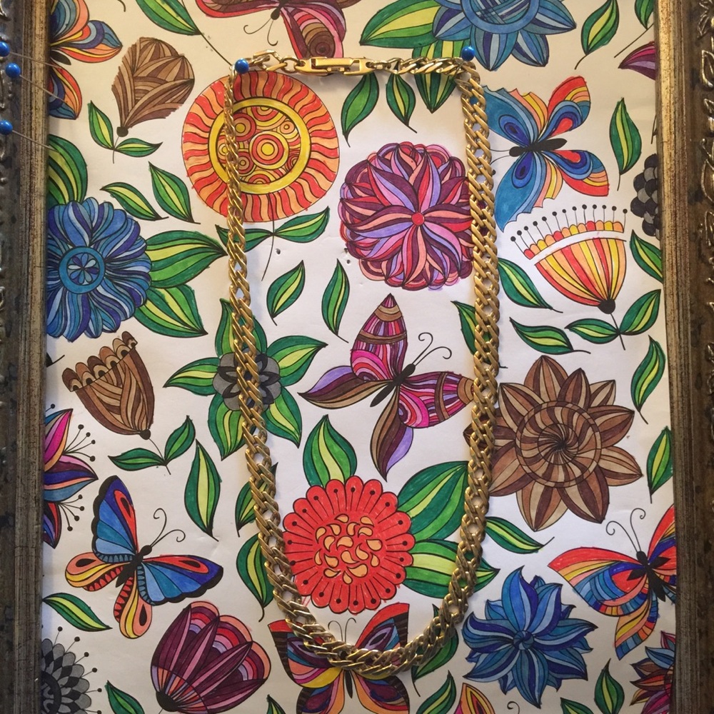 Vintage Gold Chainlink Necklace